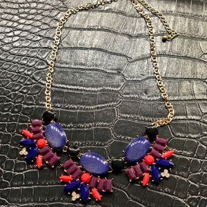 Multicolored statement necklace